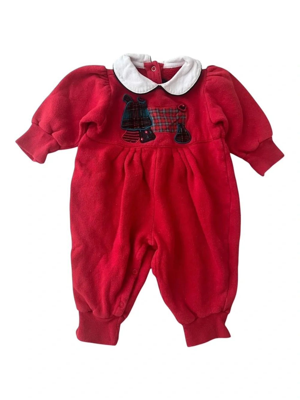 Vintage 90s Baby Christmas Romper